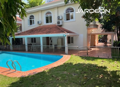 05 Bedrooms large house villa in compound with big garden & pool for rent-An Khanh-Ho Chi Minh