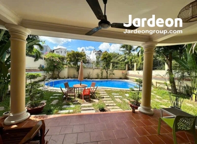 05 Bedrooms house villa in compound with big garden & pool for rent-An Khanh-Ho Chi Minh